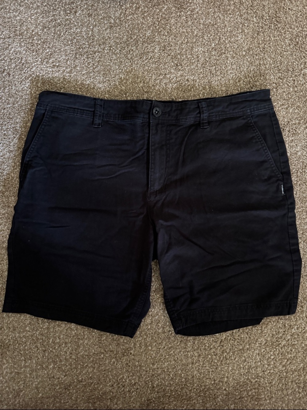 O'Neill Men's Black Flat Front Shorts